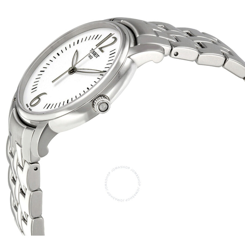 Tissot Lady Round Silver Dial Stainless Steel Ladies Watch T0522101103700 - The Watches Men & Co #2