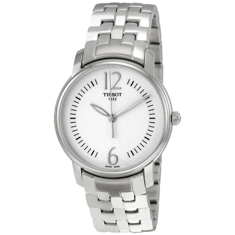 Tissot Lady Round Silver Dial Stainless Steel Ladies Watch T0522101103700 - The Watches Men & Co