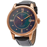 Tissot Le Locle Automatic Black Mother of Pearl Diamond Dial Men's Watch T41642396 - The Watches Men & Co