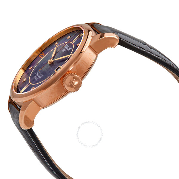 Tissot Le Locle Automatic Black Mother of Pearl Diamond Dial Men's Watch T41642396 - The Watches Men & Co #2