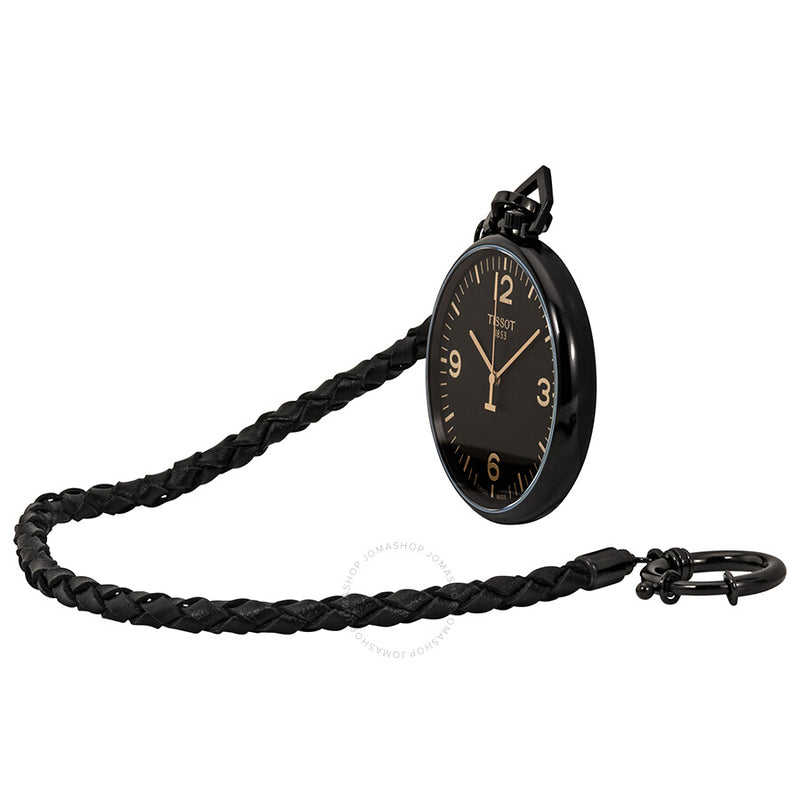 Tissot Lepine Black Dial Pocket Watch T863.409.99.057.00 - The Watches Men & Co #2
