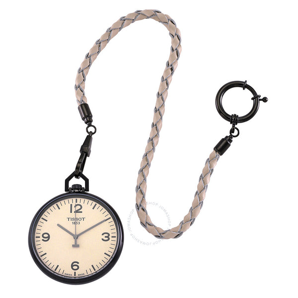 Tissot Lepine Quartz Beige Dial Unisex Pocket Watch T8634099926700 - The Watches Men & Co