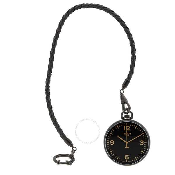 Tissot Lepine Quartz Black Dial Unisex Pocket Watch T863.409.99.057.01 - The Watches Men & Co