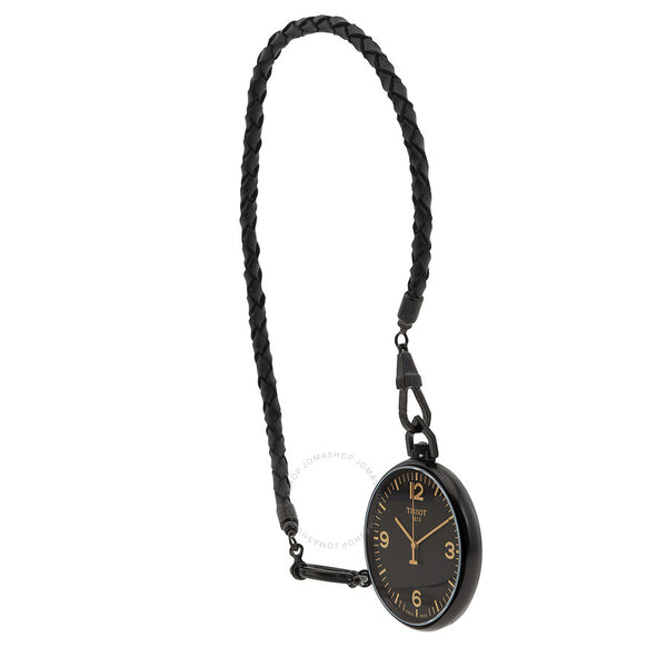 Tissot Lepine Quartz Black Dial Unisex Pocket Watch T863.409.99.057.01 - The Watches Men & Co #2