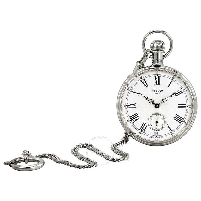 Tissot Lepine Silver Dial Hand Wound Pocket Watch T861.405.99.033.00 - The Watches Men & Co