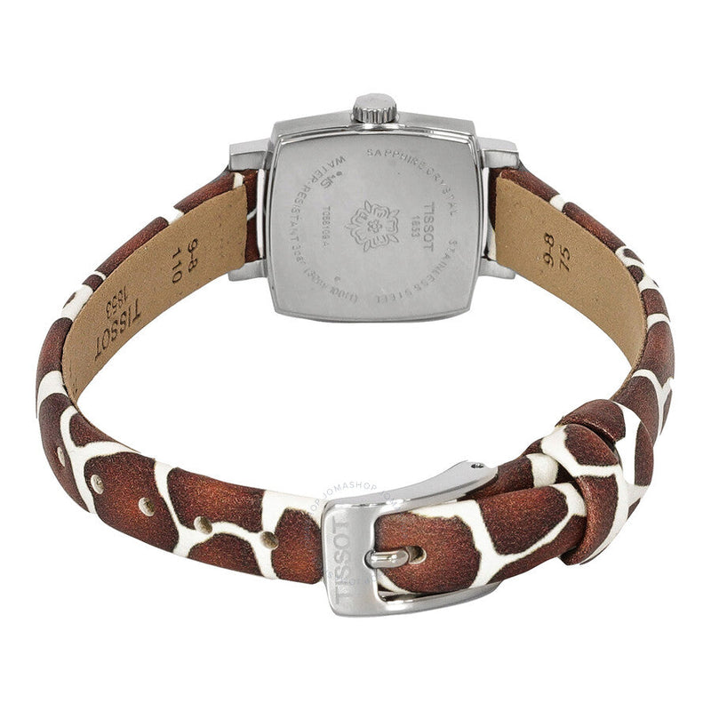 Tissot Lovely Giraffe Quartz Diamond Silver Dial Ladies Watch T058.109.17.036.00 - The Watches Men & Co #3