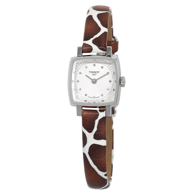 Tissot Lovely Giraffe Quartz Diamond Silver Dial Ladies Watch T058.109.17.036.00 - The Watches Men & Co