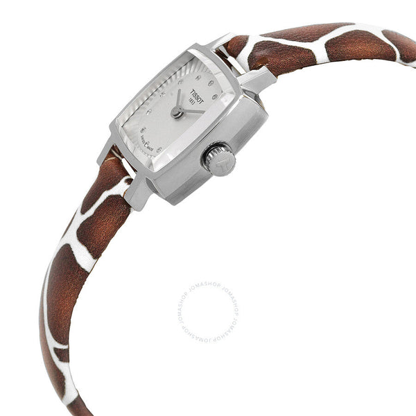 Tissot Lovely Giraffe Quartz Diamond Silver Dial Ladies Watch T058.109.17.036.00 - The Watches Men & Co #2