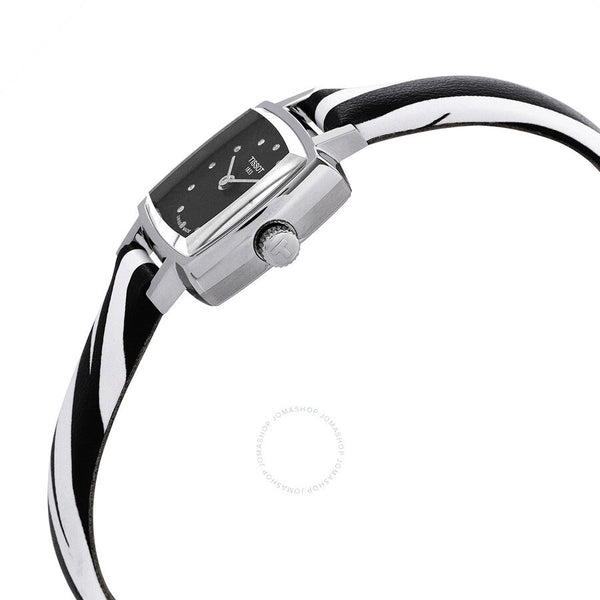 Tissot Lovely Quartz Diamond Black Dial Ladies Watch T058.109.17.056.00 - The Watches Men & Co #2
