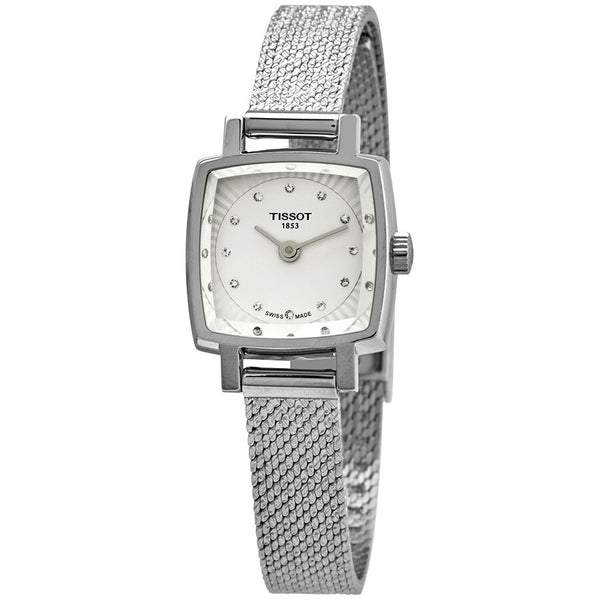 Tissot Lovely Silver Diamond Dial Ladies Watch T058.109.11.036.00 - The Watches Men & Co