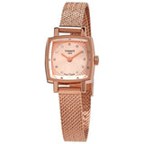 Tissot Lovely Square Diamond Rose Dial Ladies Watch T058.109.33.456.00 - The Watches Men & Co
