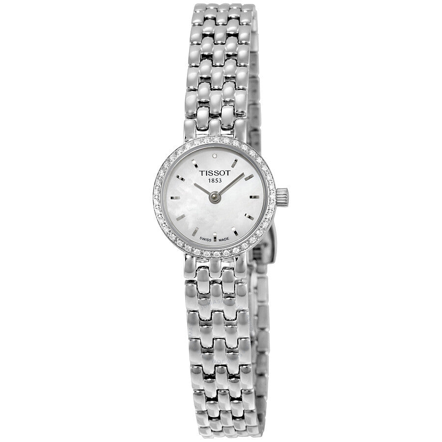 Tissot Lovely ladies watch with mother of pearl dial and stainless steel bracelet