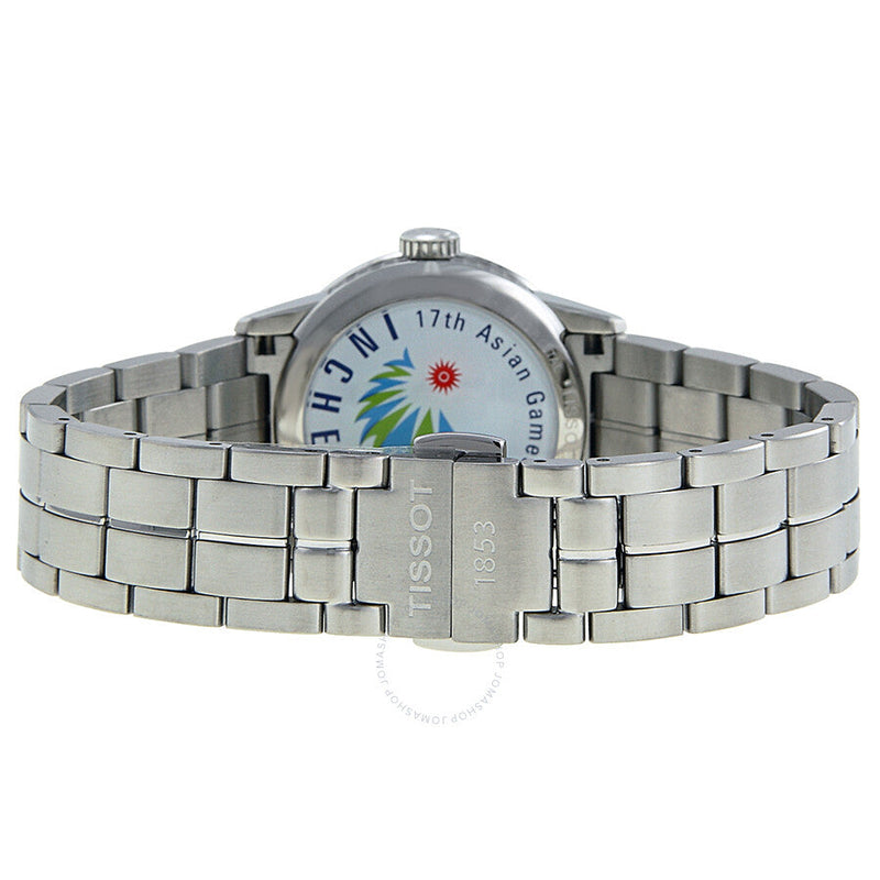 Tissot Luxury Asian Games Automatic Mother of Pearl Dial Stainless Steel Ladies Watch T0862071111101 - The Watches Men & Co #3