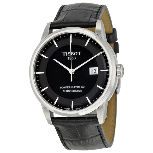 Tissot Luxury Automatic Stainless Steel Black Dial Men's Watch T0864081605100 - The Watches Men & Co
