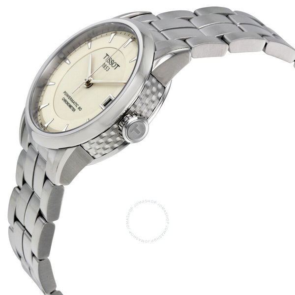 Tissot Luxury Powermatic 80 Ivory Dial Ladies Watch T086.208.11.261.00 - The Watches Men & Co #2