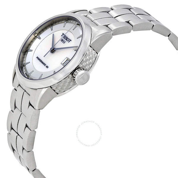 Tissot Luxury Powermatic 80 Mother of Pearl Ladies Watch T0862071111100 - The Watches Men & Co #2