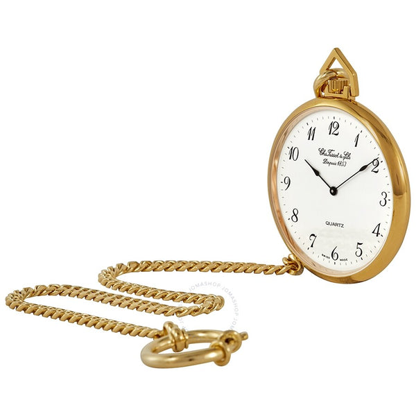 Tissot Quartz White Dial Unisex Pocket Watch T82.4.554.12 - The Watches Men & Co #2