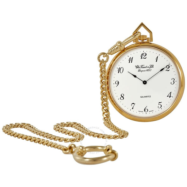 Tissot Quartz White Dial Unisex Pocket Watch T82.4.554.12 - The Watches Men & Co