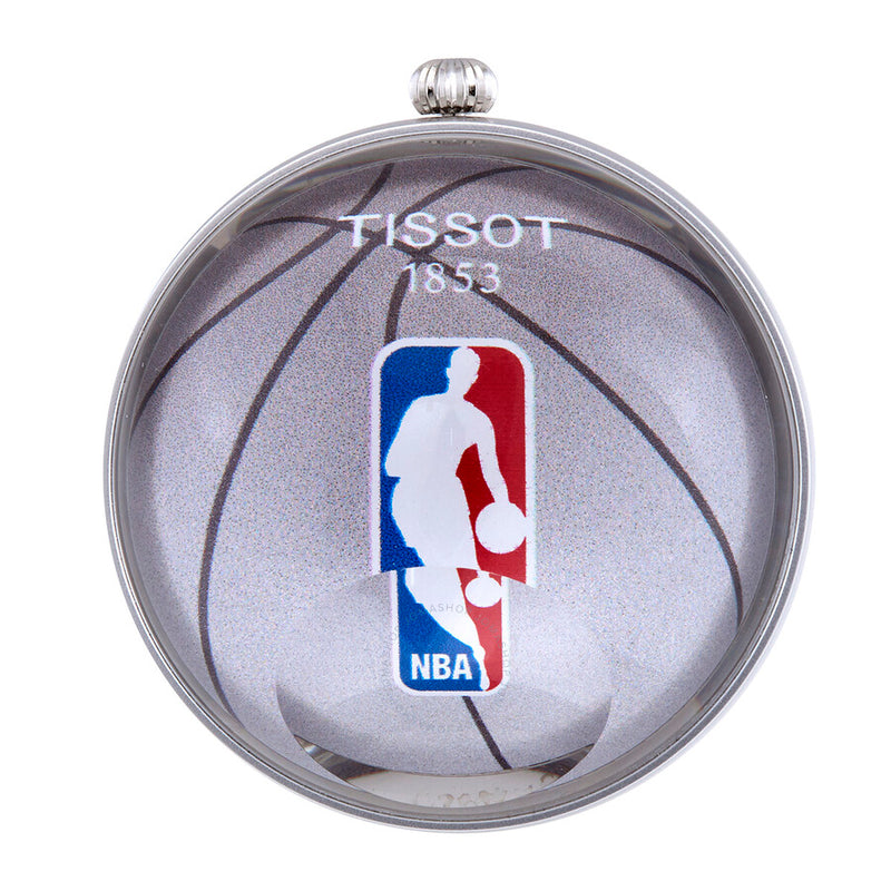 Tissot NBA Ball Quartz Silver Dial Men's Watch T82.9.508.39 - The Watches Men & Co #5