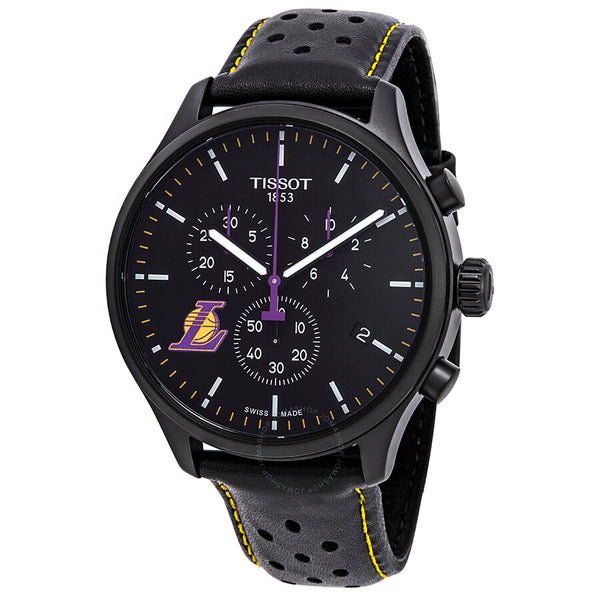 Tissot NBA Teams Special Los Angeles Lakers Chronograph Black Dial Men's Watch T116.617.36.051.03 - The Watches Men & Co