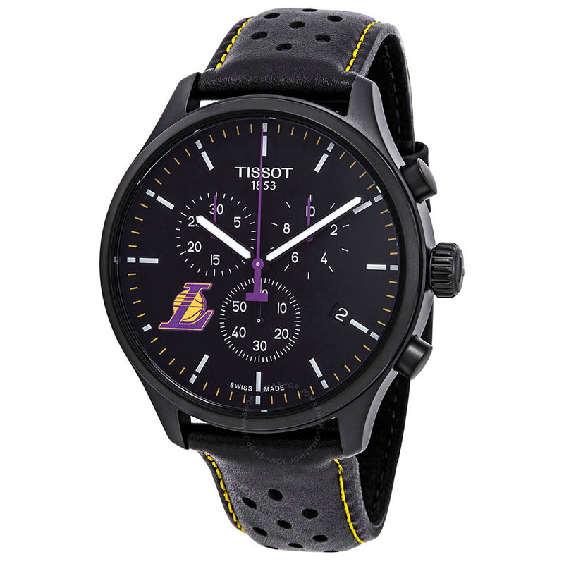 Tissot NBA Teams Special Los Angeles Lakers Chronograph Black Dial Men's Watch T116.617.36.051.03 - The Watches Men & Co