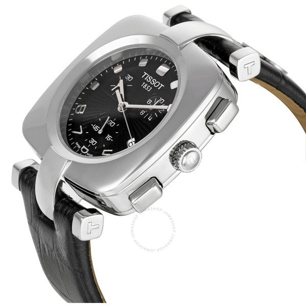 Tissot Odaci T Black Dial Chronograph Ladies Watch T020.317.16.057.00 - The Watches Men & Co #2