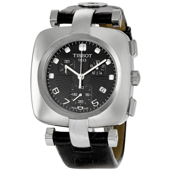 Tissot Odaci T Black Dial Chronograph Ladies Watch T020.317.16.057.00 - The Watches Men & Co