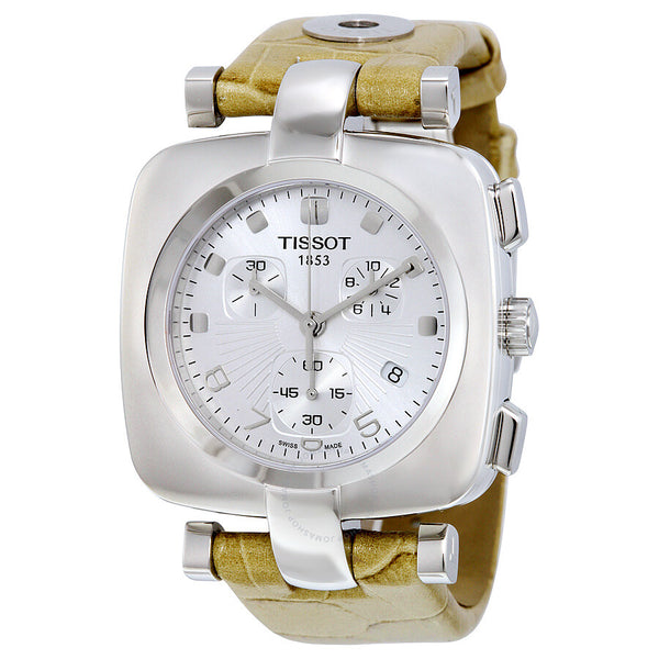 Tissot Odaci-T Chronograph Silver Dial Ladies Watch T0203171603700 - The Watches Men & Co