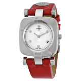 Tissot Odaci-T Silver Dial Pink Leather Ladies Watch T020.309.16.031.02 - The Watches Men & Co