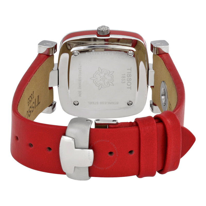 Tissot Odaci-T Silver Dial Pink Leather Ladies Watch T020.309.16.031.02 - The Watches Men & Co #3