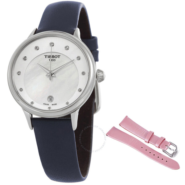 Tissot Odaci-T Quartz Diamond White Mother of Pearl Dial Ladies Watch T133.210.16.116.00 - The Watches Men & Co