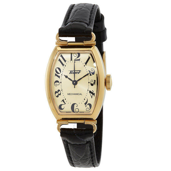 Tissot Heritage Porto Hand Wind Ivory Dial Ladies Watch T128.161.36.262.00 - The Watches Men & Co