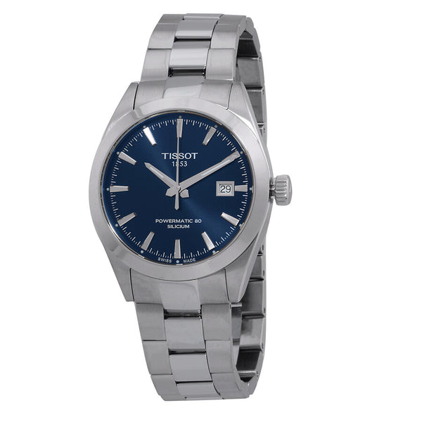 Tissot Gentleman Powermatic 80 Silicium Automatic Chronometer Blue Dial Men's Watch T127.470.11.041.00 - The Watches Men & Co