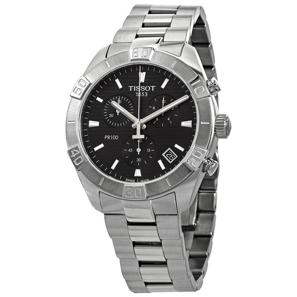 Tissot PR 100 Chronograph Quartz Black Dial Men's Watch T101.617.11.051.00 - The Watches Men & Co