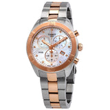 Tissot PR 100 Chronograph Quartz Diamond White Mother of Pearl Dial Ladies Watch T101.917.22.116.00 - The Watches Men & Co