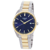 Tissot PR 100 Quartz Blue Dial Two-Tone Men's Watch T1504102204100 - The Watches Men & Co