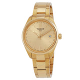 Tissot PR 100 Quartz Champagne Dial Ladies Watch T1502103302100 - The Watches Men & Co