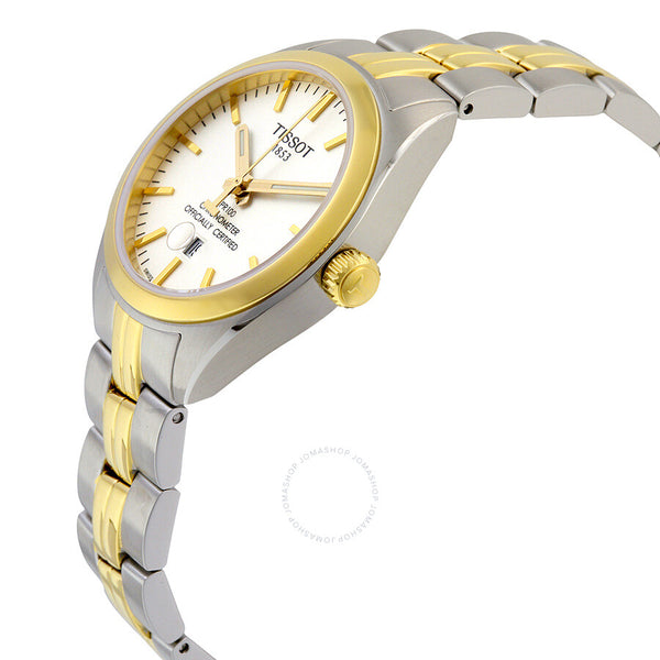 Tissot PR100 Chronometer Two-tone Ladies Watch T1012512203100 - The Watches Men & Co #2