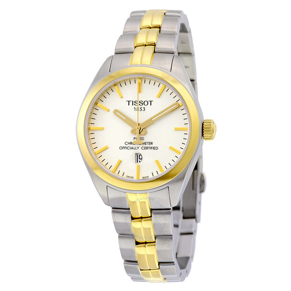 Tissot PR100 Chronometer Two-tone Ladies Watch T1012512203100 - The Watches Men & Co