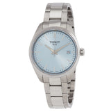 Tissot PR 100 Quartz Ice Blue Dial Ladies Watch T1502101135100 - The Watches Men & Co