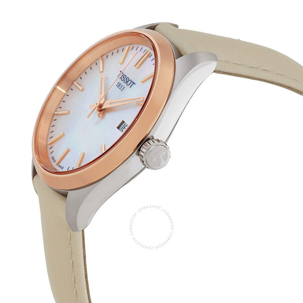 Tissot PR 100 Quartz White Mother of Pearl Dial Ladies Watch T1502102611100 - The Watches Men & Co #2