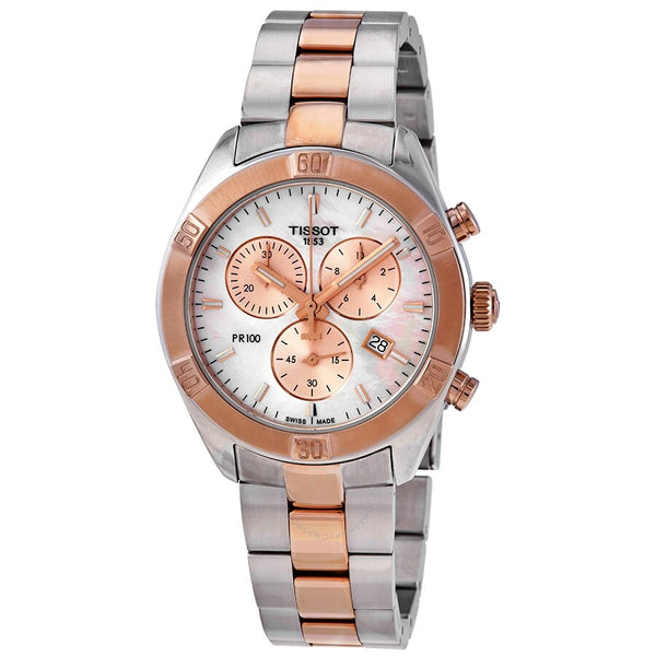 Tissot PR 100 Sport Chic Chronograph Quartz Ladies Watch T101.917.22.151.00 - The Watches Men & Co
