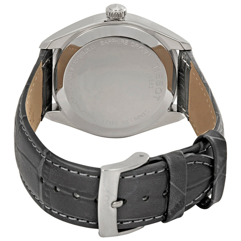 Tissot PR100 Grey Dial Grey Leather Men's Watch T1014101644100 - The Watches Men & Co #3