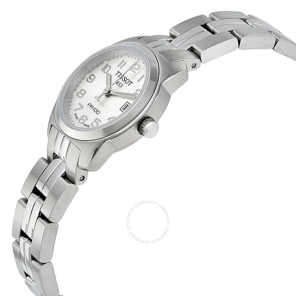 Tissot PR100 Silver DIal Stainless Steel Ladies Watch T0492101103200 - The Watches Men & Co #2