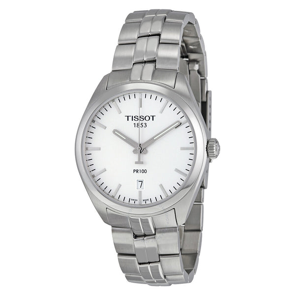 Tissot PR100 Silver Dial Stainless Steel Men's Watch T1014101103100 - The Watches Men & Co
