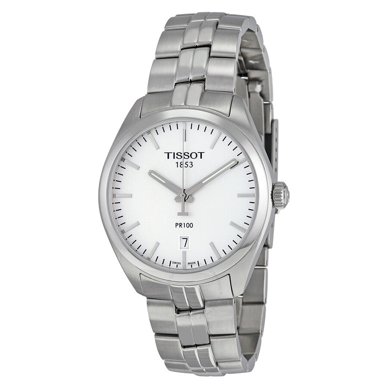 Tissot PR100 Silver Dial Stainless Steel Men's Watch T1014101103100 - The Watches Men & Co