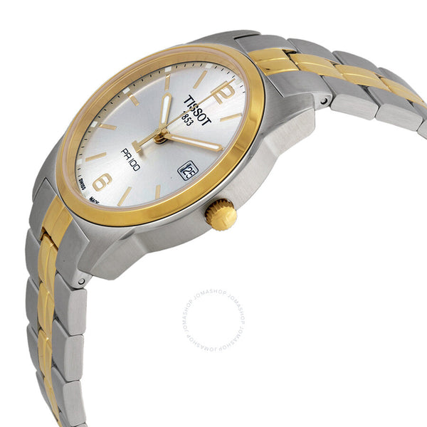 Tissot PR100 Silver Dial Two-tone Men's Watch T0494102203701 - The Watches Men & Co #2
