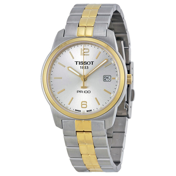 Tissot PR100 Silver Dial Two-tone Men's Watch T0494102203701 - The Watches Men & Co