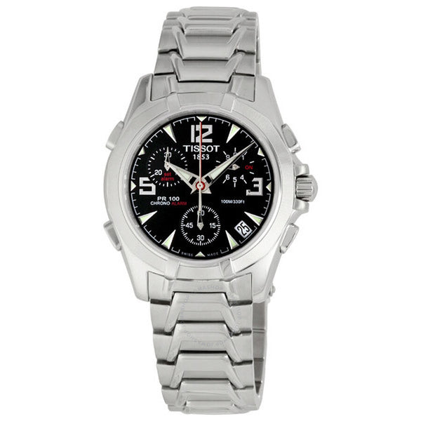 Tissot PR100 Steel Chronograph Black Men's Watch T14.1.486.52 - The Watches Men & Co