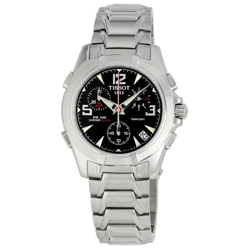 Tissot PR100 Steel Chronograph Black Men's Watch T14.1.486.52 - The Watches Men & Co
